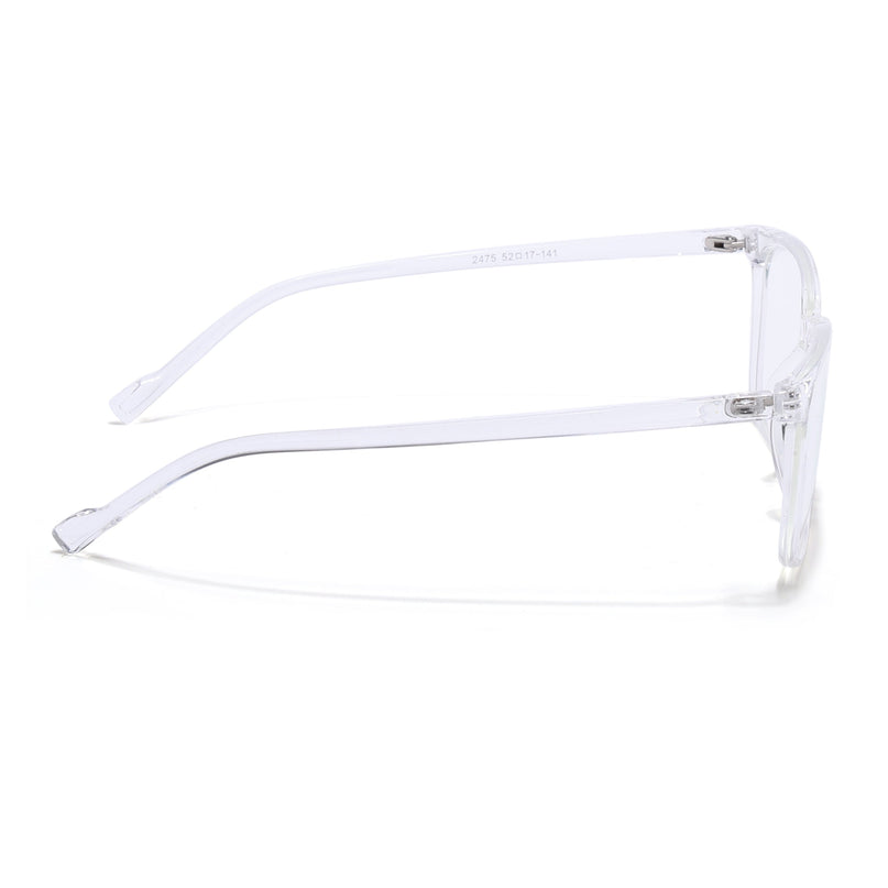 Eyejack Canment Transparent Square Eyeglasses for Men & Women (CM2475FCL1798-C9)