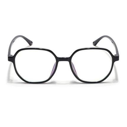 Eyejack Canment Shine Black Round Eyeglasses for Men & Women (CM2503FCL1800-C1)