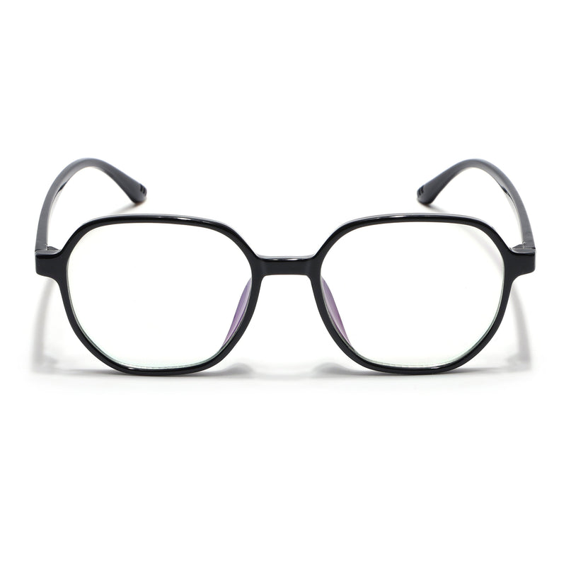 Eyejack Canment Shine Black Round Eyeglasses for Men & Women (CM2503FCL1800-C1)