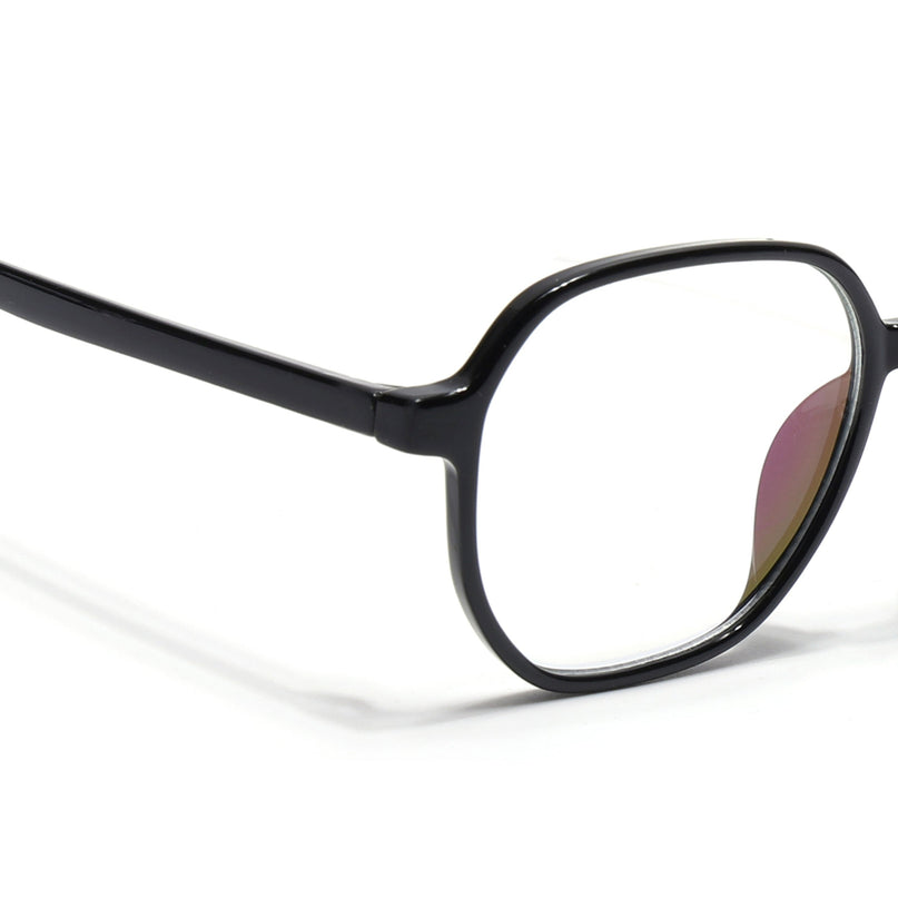 Eyejack Canment Shine Black Round Eyeglasses for Men & Women (CM2503FCL1800-C1)