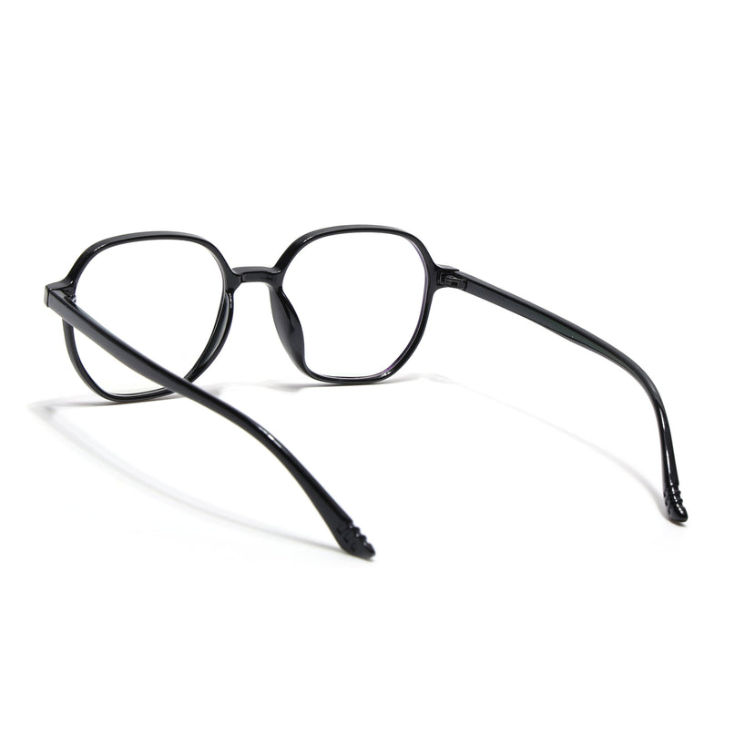 Eyejack Canment Shine Black Round Eyeglasses for Men & Women (CM2503FCL1800-C1)