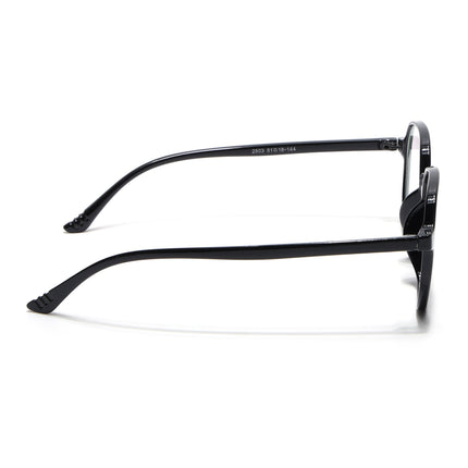 Eyejack Canment Shine Black Round Eyeglasses for Men & Women (CM2503FCL1800-C1)