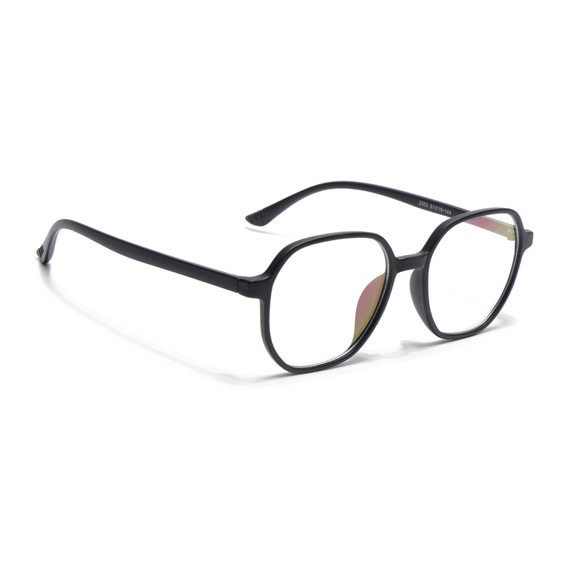 Eyejack Canment Matt Black Round Eyeglasses for Men & Women (CM2503FCL1801-C2)