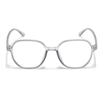 Eyejack Canment Grey Round Eyeglasses for Men & Women (CM2503FCL1802-C3)