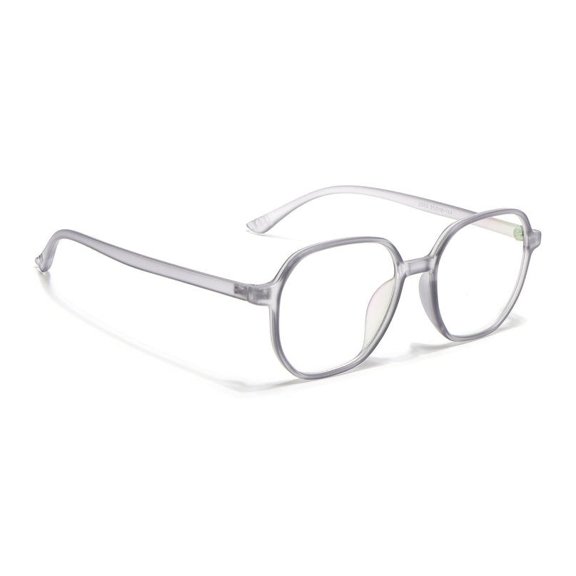 Eyejack Canment Grey Round Eyeglasses for Men & Women (CM2503FCL1802-C3)