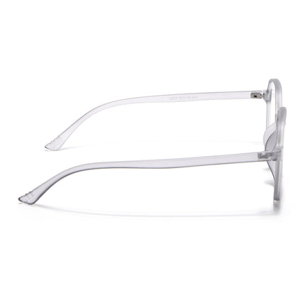 Eyejack Canment Grey Round Eyeglasses for Men & Women (CM2503FCL1802-C3)