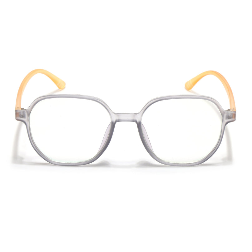 Eyejack Canment Grey Round Eyeglasses for Men & Women (CM2503FCL1803-C4)