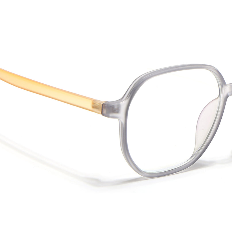 Eyejack Canment Grey Round Eyeglasses for Men & Women (CM2503FCL1803-C4)