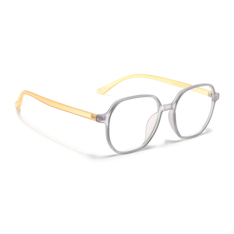 Eyejack Canment Grey Round Eyeglasses for Men & Women (CM2503FCL1803-C4)