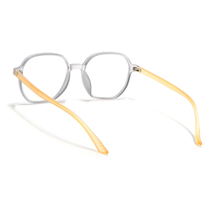Eyejack Canment Grey Round Eyeglasses for Men & Women (CM2503FCL1803-C4)