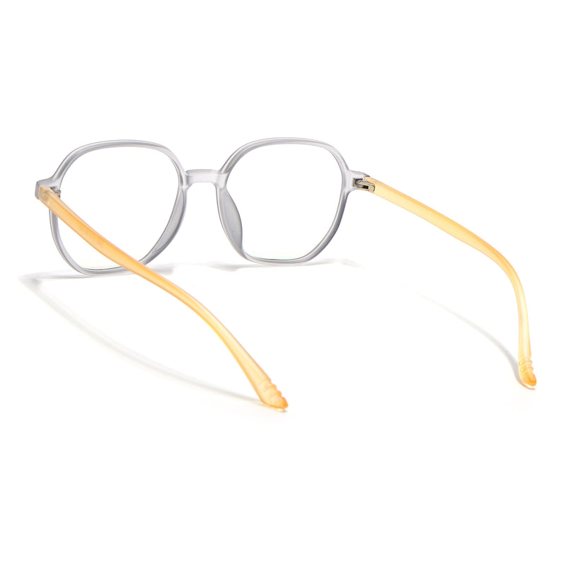 Eyejack Canment Grey Round Eyeglasses for Men & Women (CM2503FCL1803-C4)