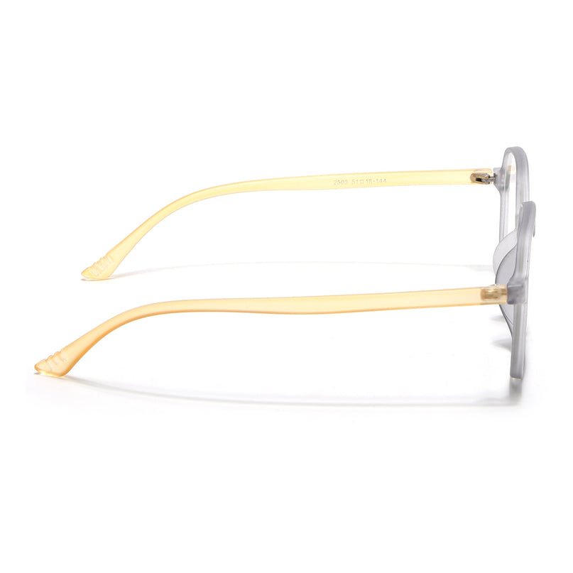 Eyejack Canment Grey Round Eyeglasses for Men & Women (CM2503FCL1803-C4)