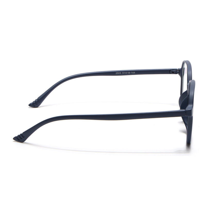 Eyejack Canment Navy Blue Round Eyeglasses for Men & Women (CM2503FCL1804-C5)