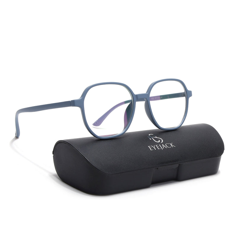 Eyejack Canment Sky Blue Round Eyeglasses for Men & Women (CM2503FCL1805-C6)