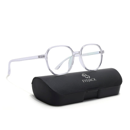 Eyejack Canment Transparent Round Eyeglasses for Men & Women (CM2503FCL1808-C9)