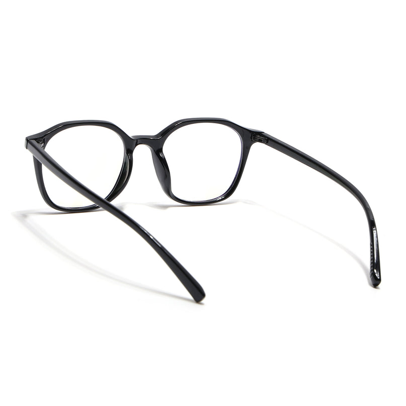 Eyejack Canment Shine Black Square Eyeglasses for Men & Women (CM2506FCL1810-C1)
