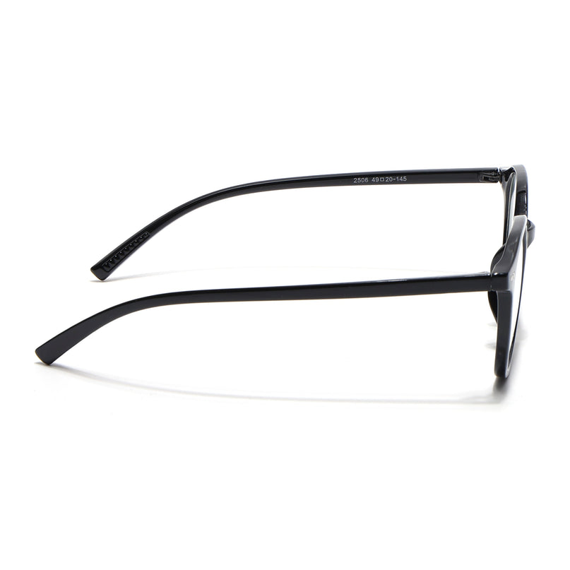 Eyejack Canment Shine Black Square Eyeglasses for Men & Women (CM2506FCL1810-C1)