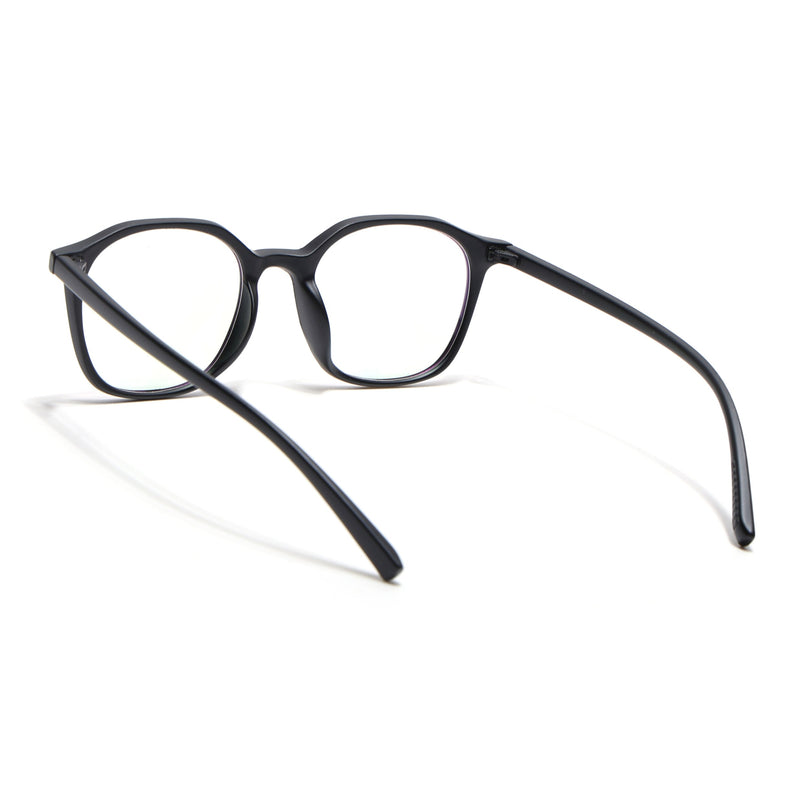 Eyejack Canment Matt Black Square Eyeglasses for Men & Women (CM2506FCL1811-C2)