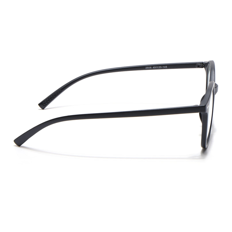 Eyejack Canment Matt Black Square Eyeglasses for Men & Women (CM2506FCL1811-C2)