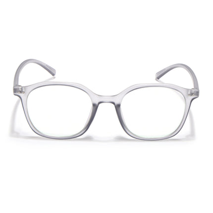 Eyejack Canment Grey Square Eyeglasses for Men & Women (CM2506FCL1812-C3)
