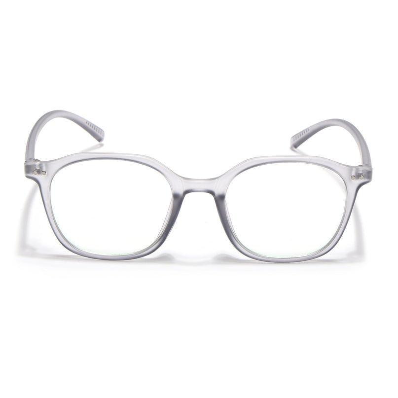Eyejack Canment Grey Square Eyeglasses for Men & Women (CM2506FCL1812-C3)