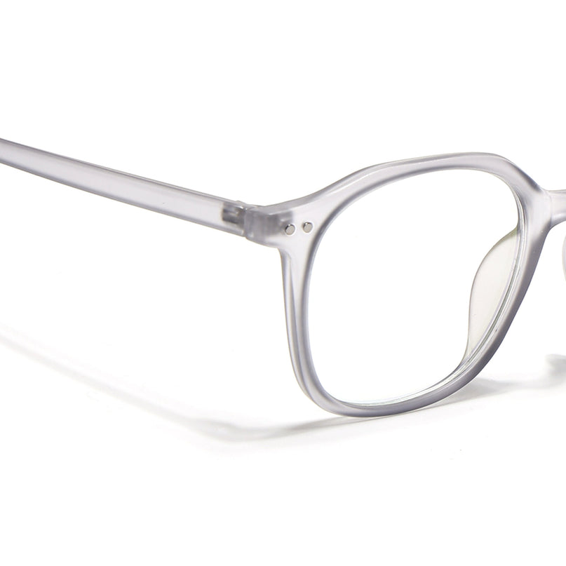 Eyejack Canment Grey Square Eyeglasses for Men & Women (CM2506FCL1812-C3)