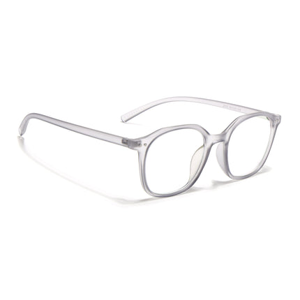 Eyejack Canment Grey Square Eyeglasses for Men & Women (CM2506FCL1812-C3)