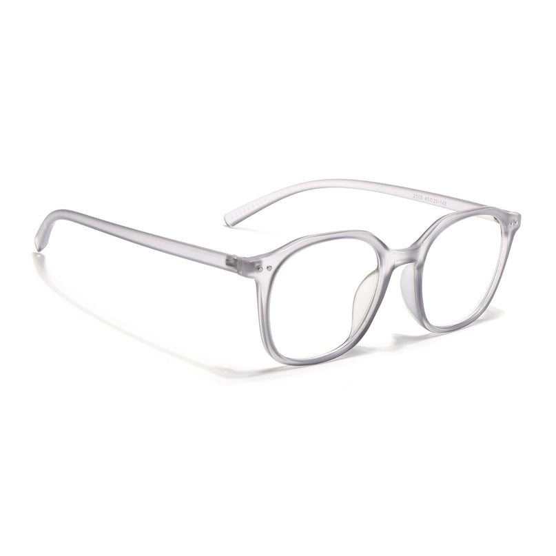 Eyejack Canment Grey Square Eyeglasses for Men & Women (CM2506FCL1812-C3)