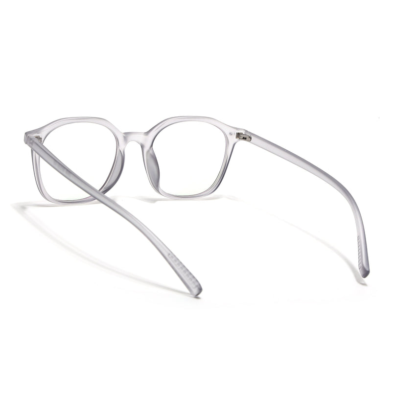 Eyejack Canment Grey Square Eyeglasses for Men & Women (CM2506FCL1812-C3)