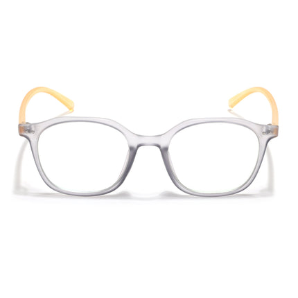 Eyejack Canment Grey Square Eyeglasses for Men & Women (CM2506FCL1813-C4)