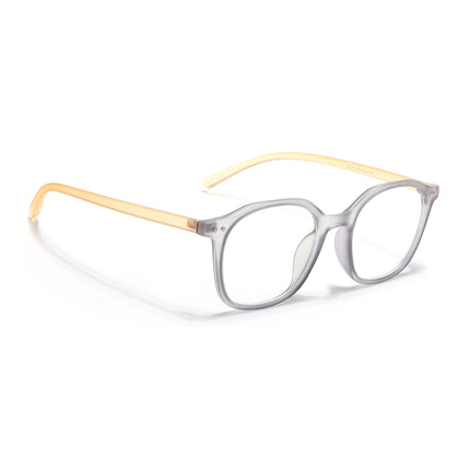 Eyejack Canment Grey Square Eyeglasses for Men & Women (CM2506FCL1813-C4)