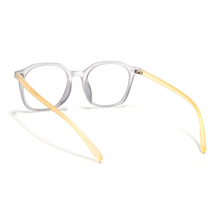 Eyejack Canment Grey Square Eyeglasses for Men & Women (CM2506FCL1813-C4)