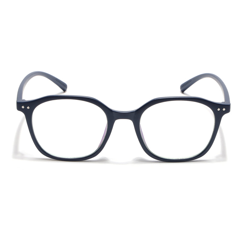 Eyejack Canment Navy Blue Square Eyeglasses for Men & Women (CM2506FCL1814-C5)