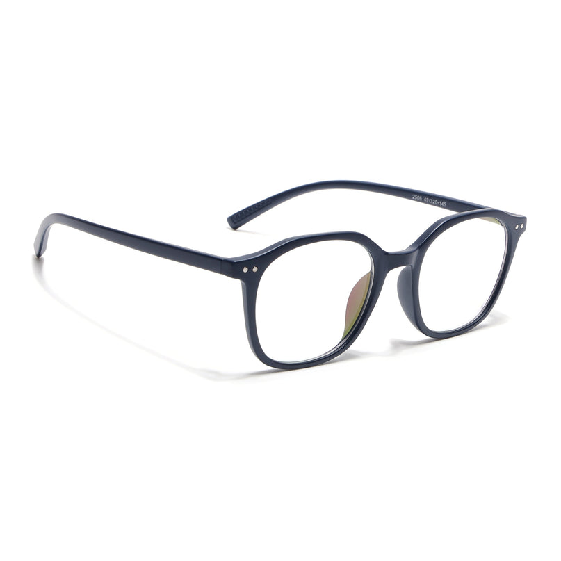 Eyejack Canment Navy Blue Square Eyeglasses for Men & Women (CM2506FCL1814-C5)
