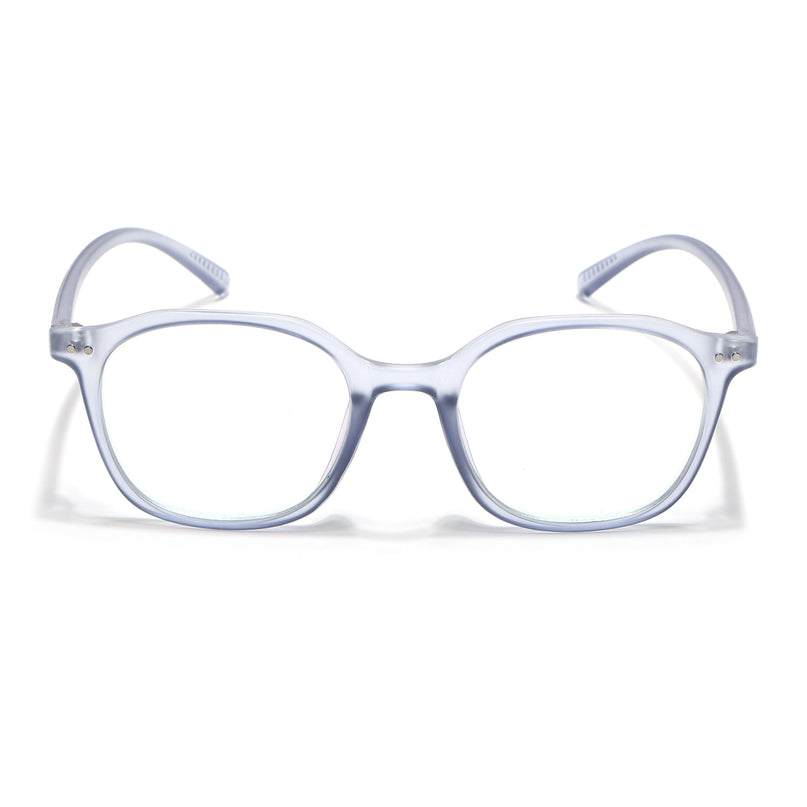Eyejack Canment Blue Square Eyeglasses for Men & Women (CM2506FCL1816-C7)