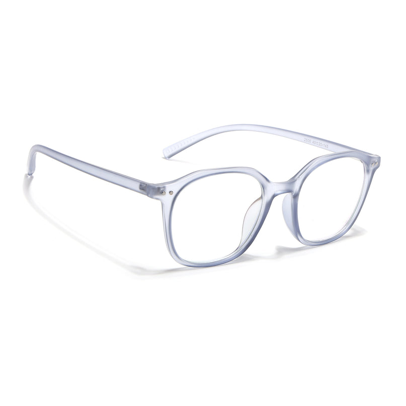 Eyejack Canment Blue Square Eyeglasses for Men & Women (CM2506FCL1816-C7)