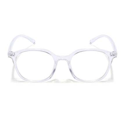 Eyejack Canment Transparent Square Eyeglasses for Men & Women (CM2506FCL1818-C9)