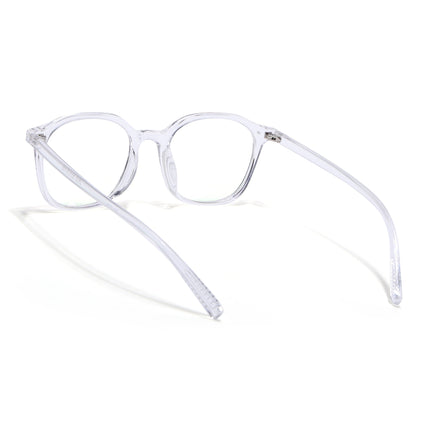 Eyejack Canment Transparent Square Eyeglasses for Men & Women (CM2506FCL1818-C9)