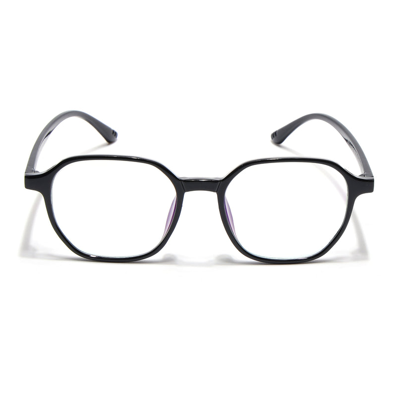Eyejack Canment Shine Black Square Eyeglasses for Men & Women (CM2511FCL1820-C1)