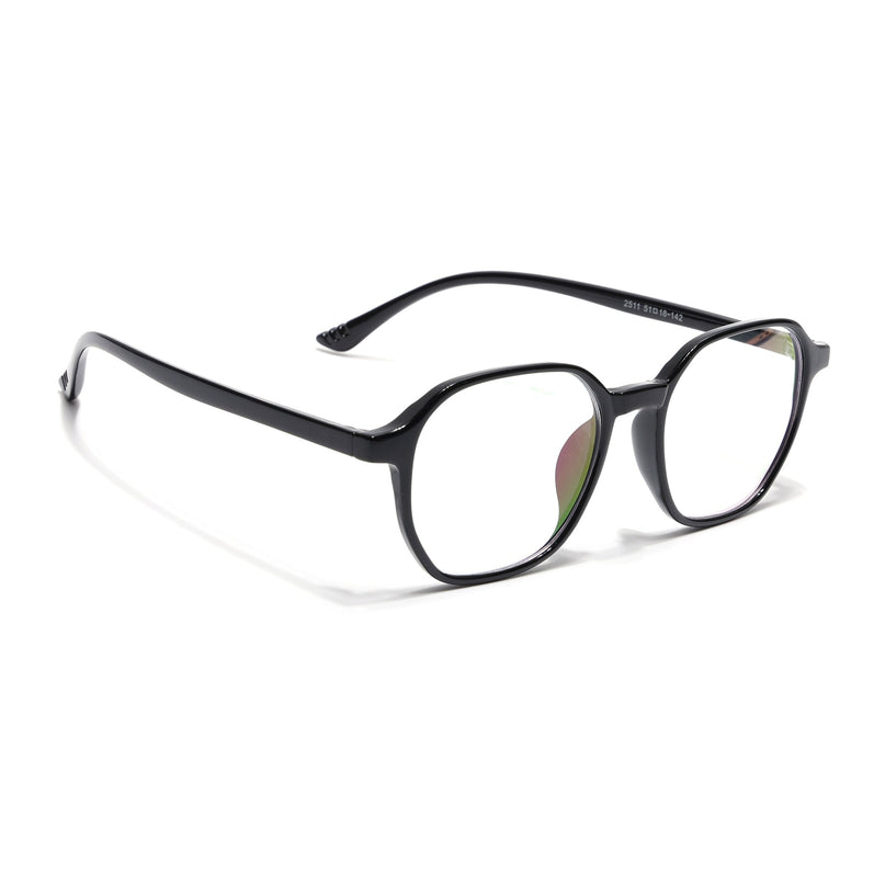 Eyejack Canment Shine Black Square Eyeglasses for Men & Women (CM2511FCL1820-C1)