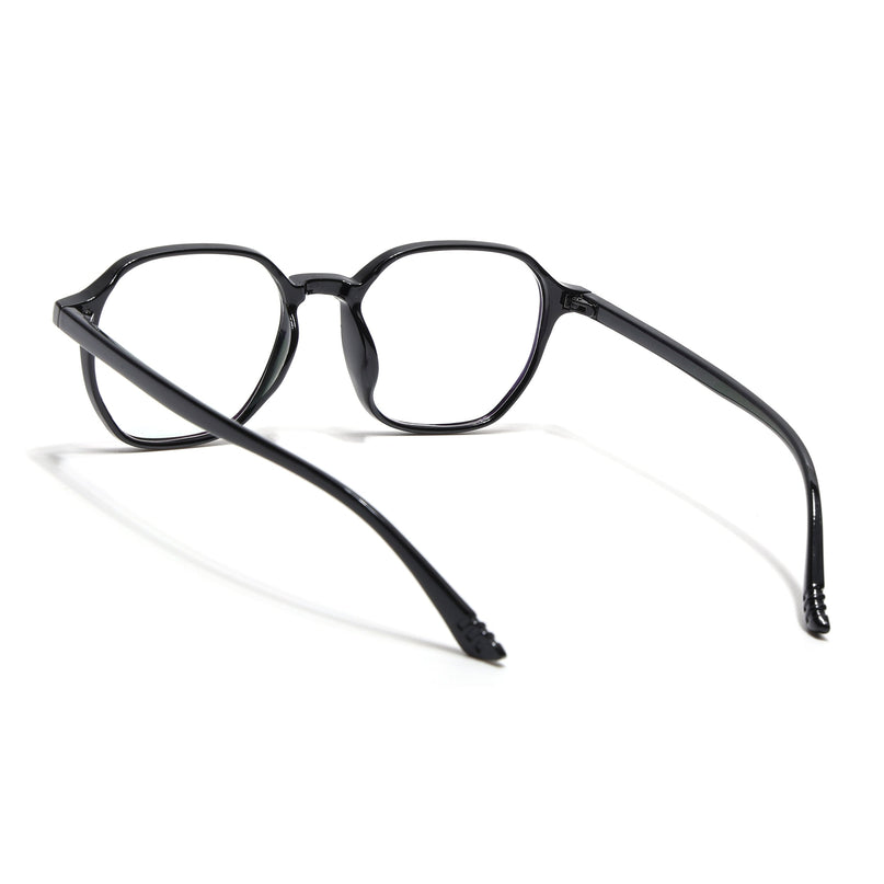 Eyejack Canment Shine Black Square Eyeglasses for Men & Women (CM2511FCL1820-C1)