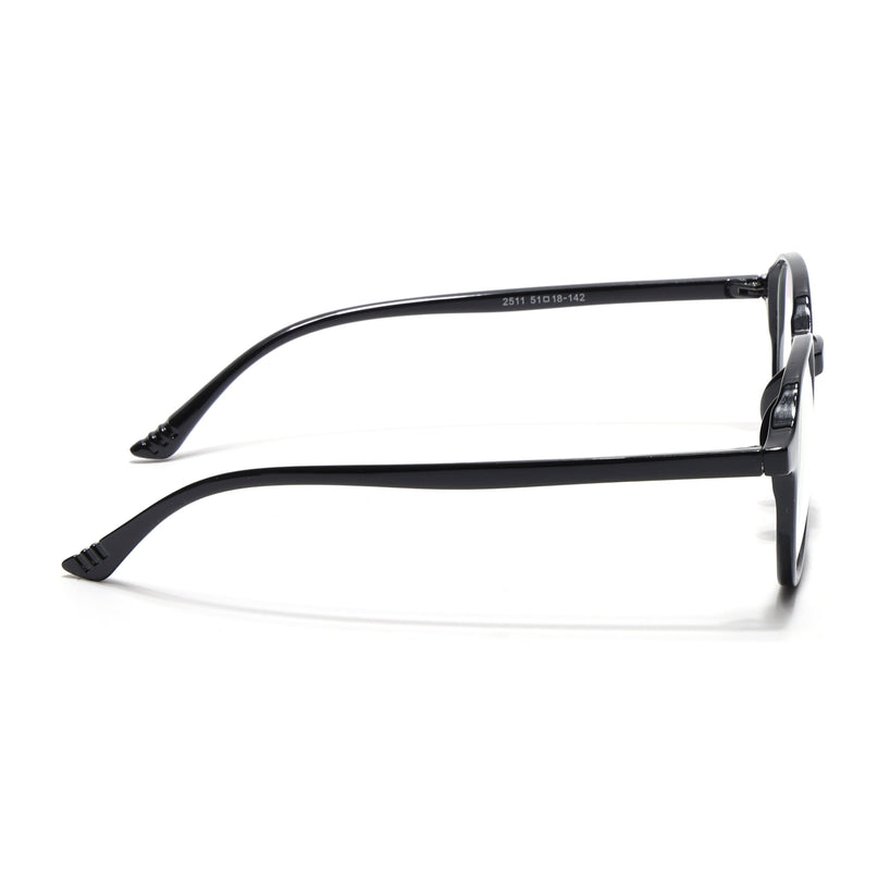 Eyejack Canment Shine Black Square Eyeglasses for Men & Women (CM2511FCL1820-C1)