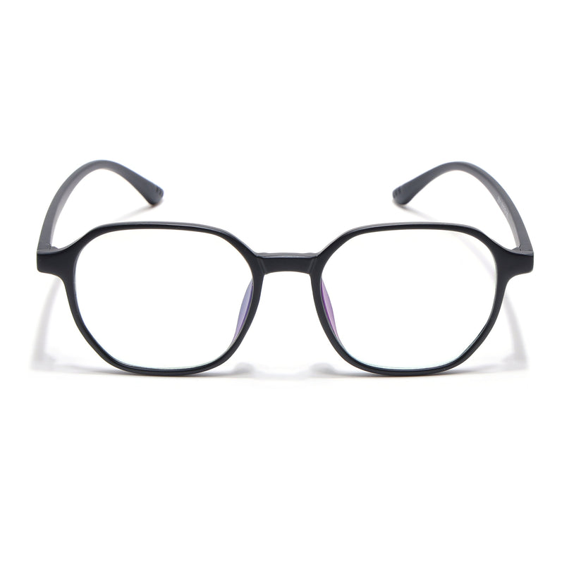 Eyejack Canment Matt Black Square Eyeglasses for Men & Women (CM2511FCL1821-C2)