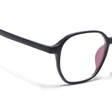 Eyejack Canment Matt Black Square Eyeglasses for Men & Women (CM2511FCL1821-C2)