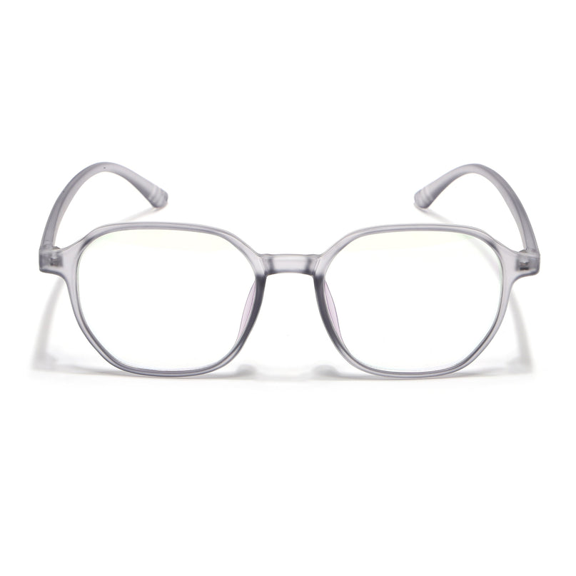 Eyejack Canment Grey Square Eyeglasses for Men & Women (CM2511FCL1822-C3)