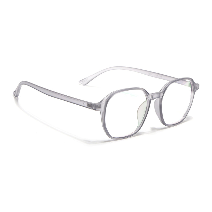 Eyejack Canment Grey Square Eyeglasses for Men & Women (CM2511FCL1822-C3)