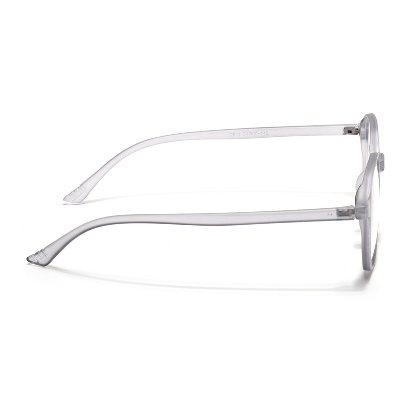 Eyejack Canment Grey Square Eyeglasses for Men & Women (CM2511FCL1822-C3)