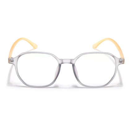 Eyejack Canment Grey Square Eyeglasses for Men & Women (CM2511FCL1823-C4)