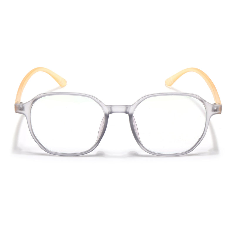 Eyejack Canment Grey Square Eyeglasses for Men & Women (CM2511FCL1823-C4)