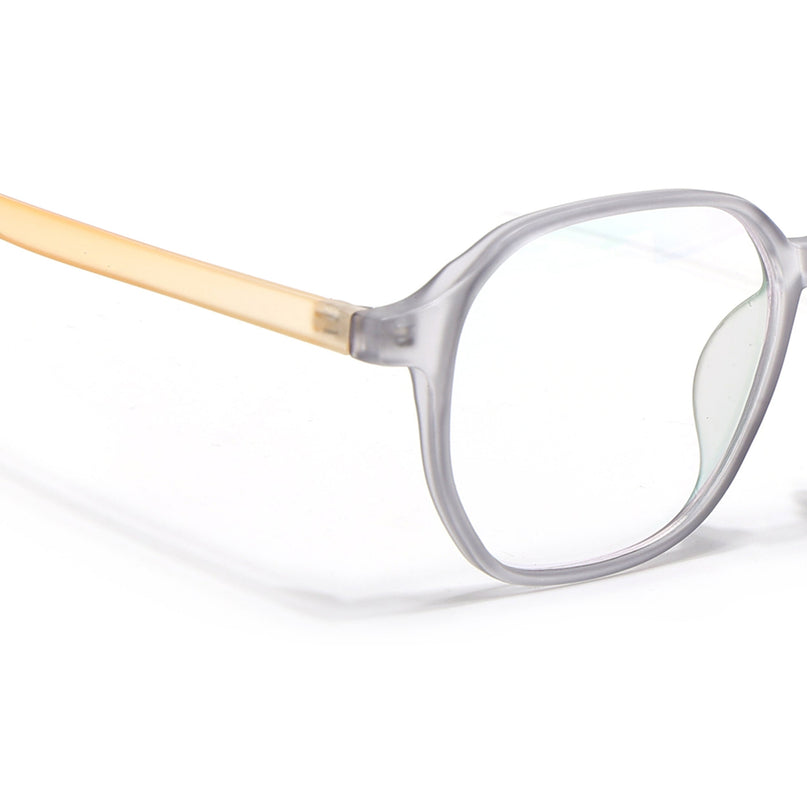 Eyejack Canment Grey Square Eyeglasses for Men & Women (CM2511FCL1823-C4)